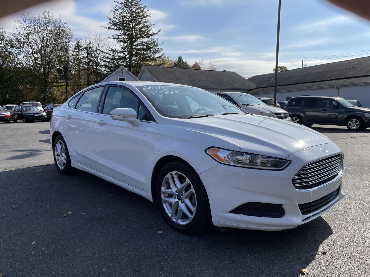 2015 white Ford Fusion SE (3FA6P0H76FR) with an 2.5L L4 DOHC 16V engine, located at 101 N. Main Street, Muncy, PA, 17756, (570) 546-5462, 41.207691, -76.785942 - Photo#1