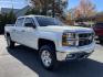 2014 White /black Chevrolet Silverado 1500 1LT Crew Cab 4WD (3GCUKREH9EG) with an 4.3L V6 OHV 12V engine, 6-Speed Automatic transmission, located at 101 N. Main Street, Muncy, PA, 17756, (570) 546-5462, 41.207691, -76.785942 - Photo#1