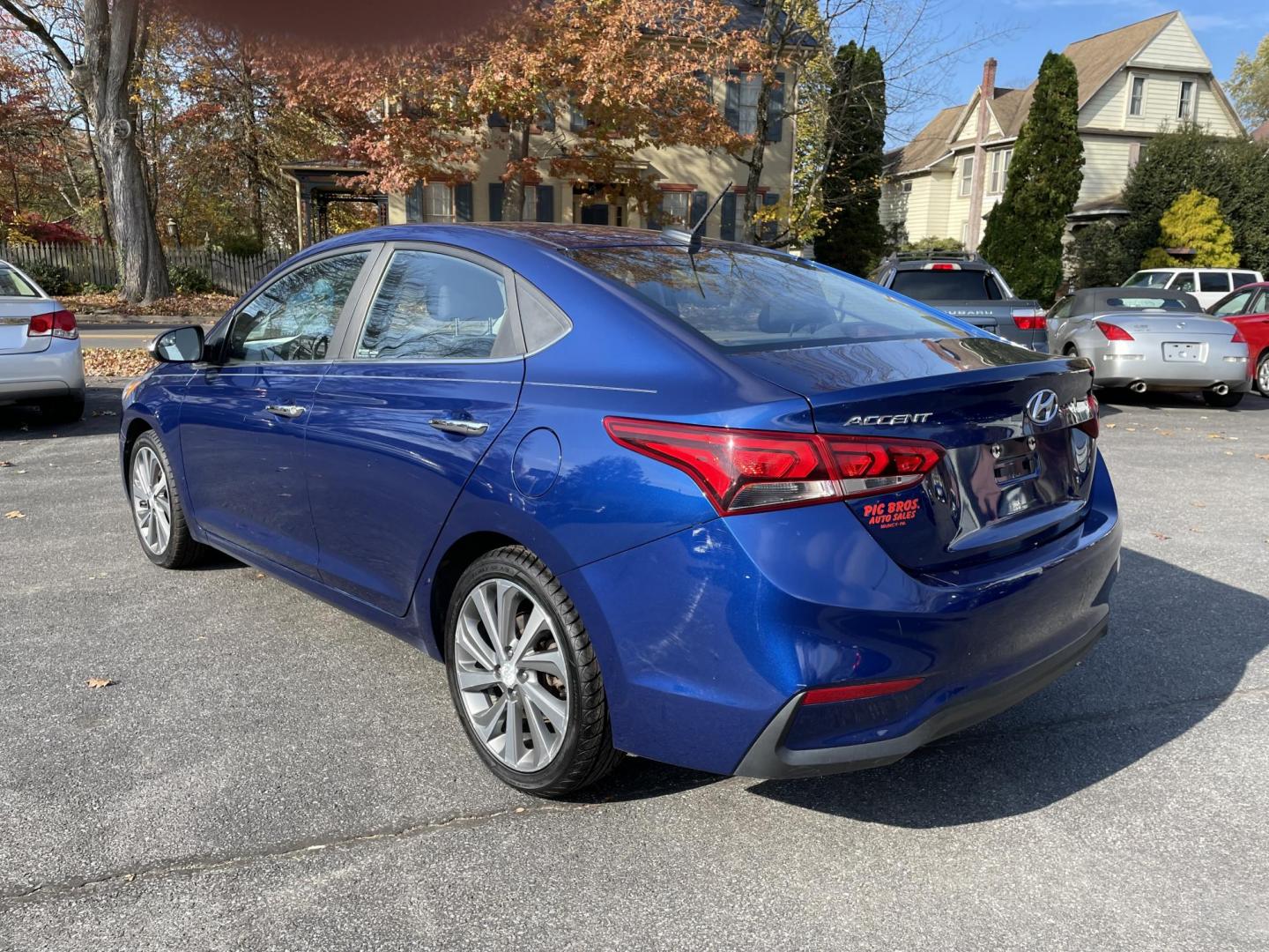 2019 blue Hyundai Accent Limited 4-Door (3KPC34A32KE) with an 1.6L L4 DOHC 16V engine, 6A transmission, located at 101 N. Main Street, Muncy, PA, 17756, (570) 546-5462, 41.207691, -76.785942 - Photo#2