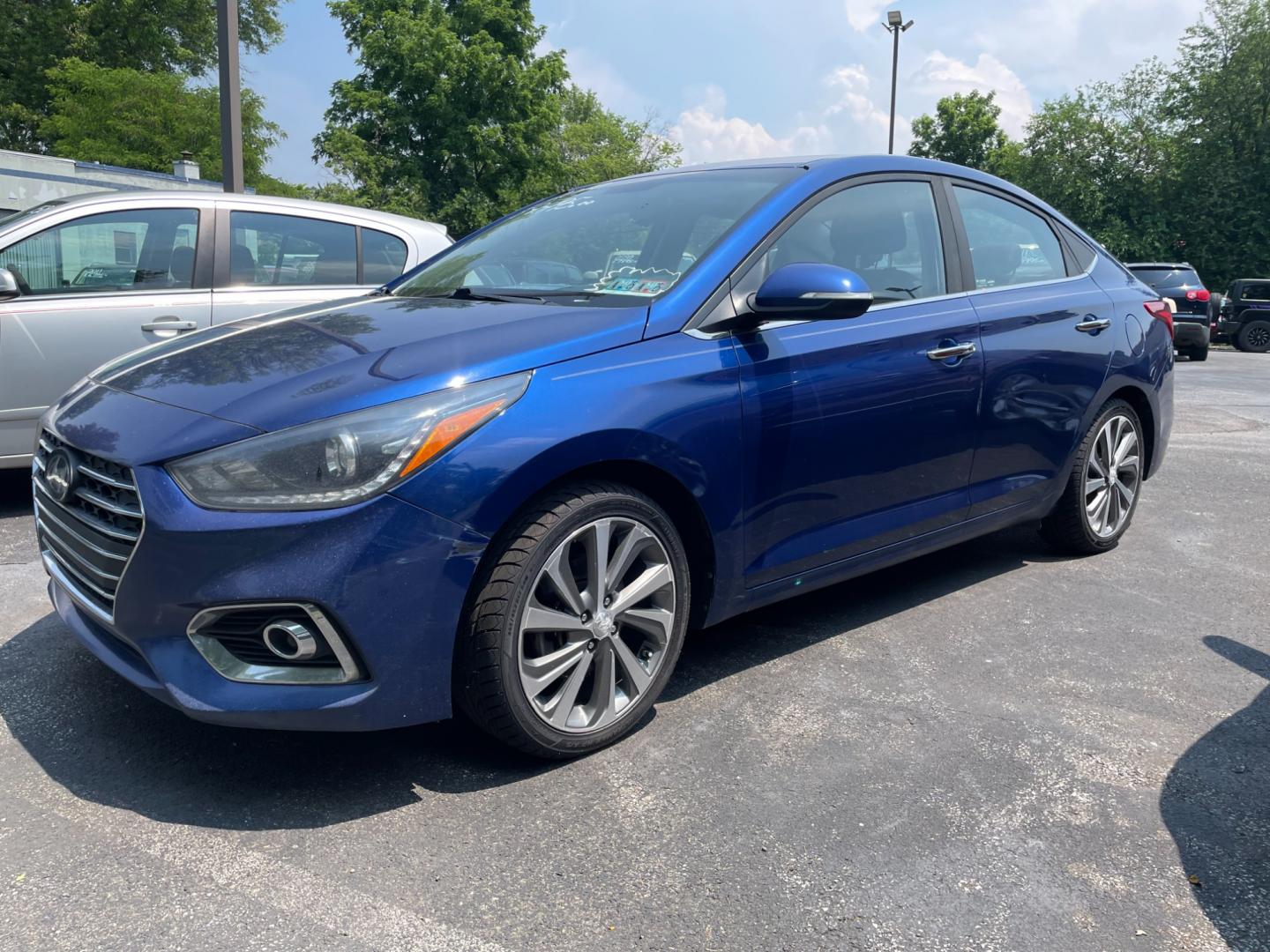 2019 blue Hyundai Accent Limited 4-Door (3KPC34A32KE) with an 1.6L L4 DOHC 16V engine, 6A transmission, located at 101 N. Main Street, Muncy, PA, 17756, (570) 546-5462, 41.207691, -76.785942 - Photo#1