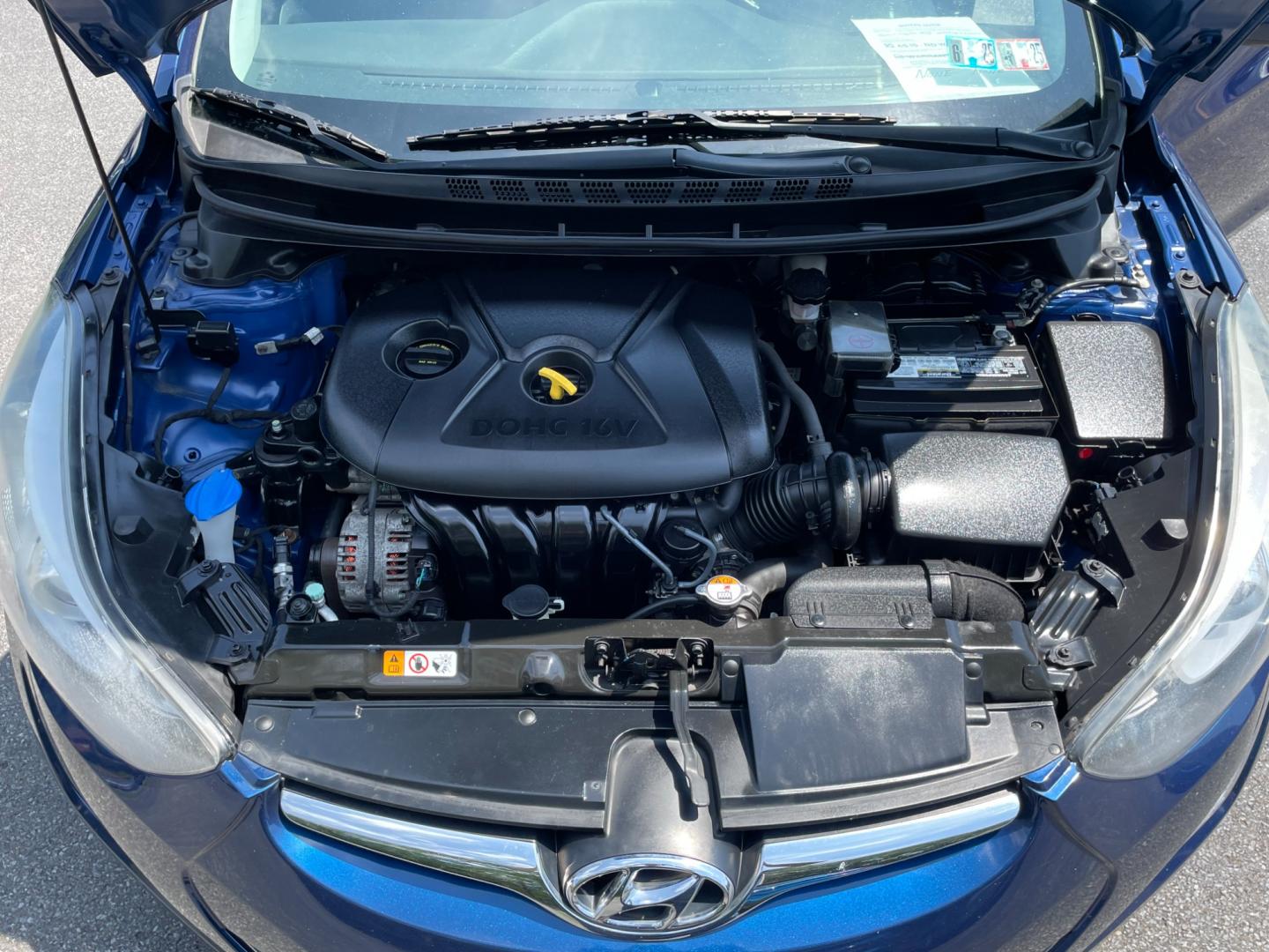 2015 blue Hyundai Elantra Limited (5NPDH4AE9FH) with an 1.8L L4 DOHC 16V engine, 6-Speed Automatic transmission, located at 101 N. Main Street, Muncy, PA, 17756, (570) 546-5462, 41.207691, -76.785942 - Photo#7