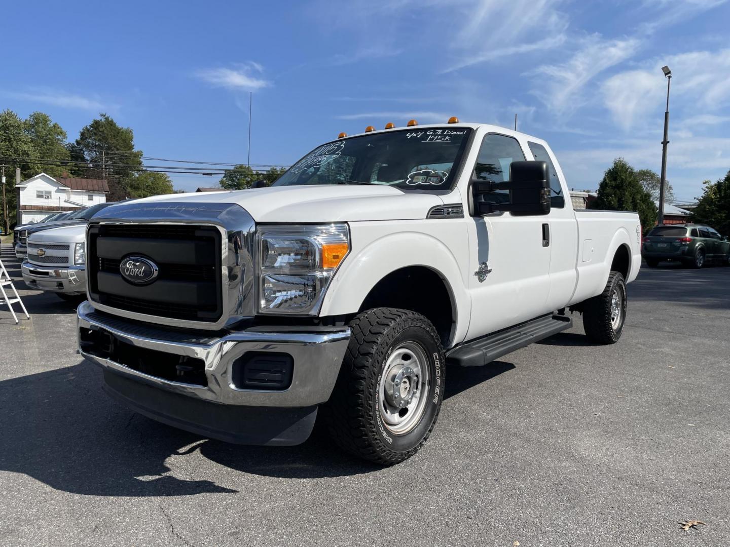 2015 White Ford F-250 SD XLT SuperCab Long Bed 4WD (1FT7X2BT6FE) with an 6.7L V8 OHV 16V DIESEL engine, 6-Speed Automatic transmission, located at 101 N. Main Street, Muncy, PA, 17756, (570) 546-5462, 41.207691, -76.785942 - Photo#0