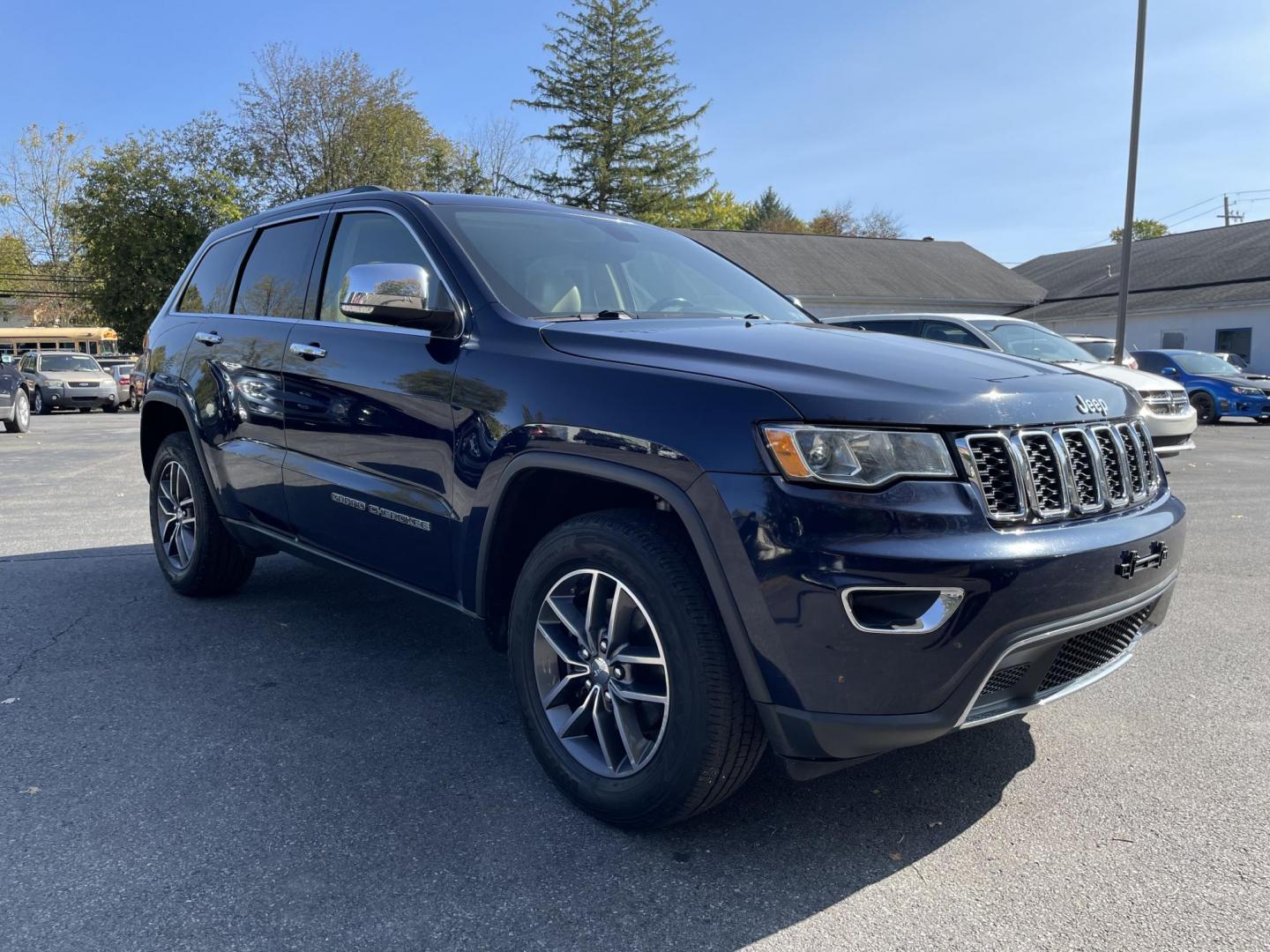 2017 blue Jeep Grand Cherokee Limited 4WD (1C4RJFBG0HC) with an 3.6L V6 DOHC 24V engine, 8A transmission, located at 101 N. Main Street, Muncy, PA, 17756, (570) 546-5462, 41.207691, -76.785942 - Photo#1