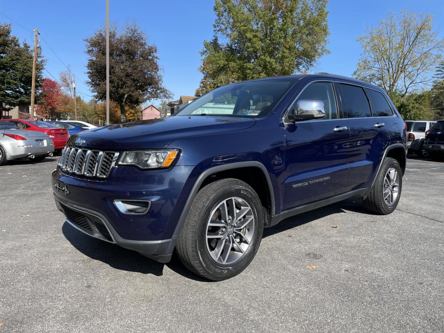 2017 blue Jeep Grand Cherokee Limited 4WD (1C4RJFBG0HC) with an 3.6L V6 DOHC 24V engine, 8A transmission, located at 101 N. Main Street, Muncy, PA, 17756, (570) 546-5462, 41.207691, -76.785942 - Photo#0